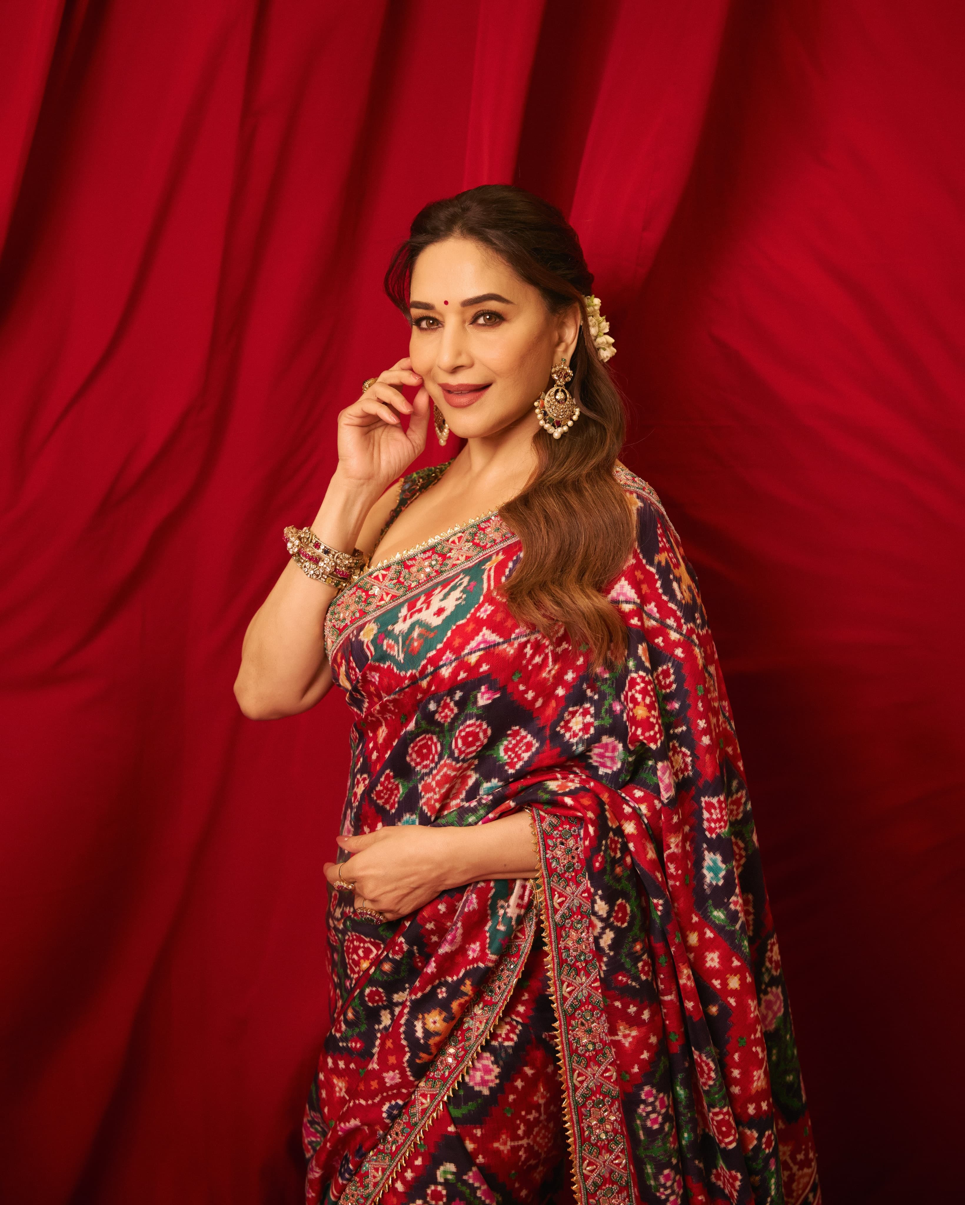 Madhuri Dixit Nene, Draped in Mayyur Girotra: A Masterclass in Saree Styling