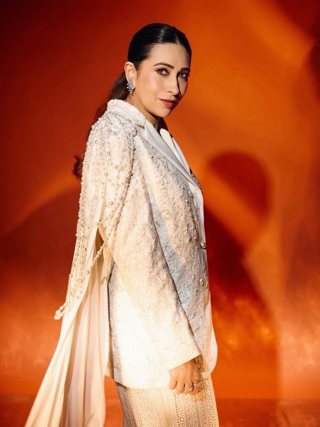 Karisma Kapoor in Manish Malhotra: Ivory, Lace, and a Masterclass in Light