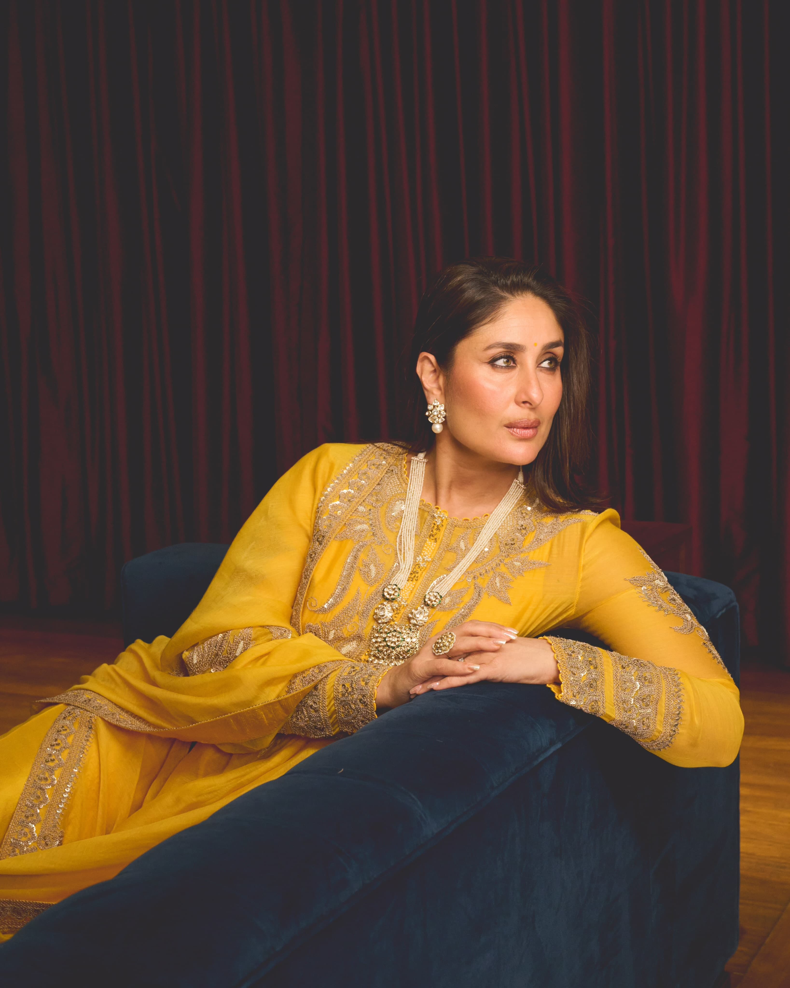Ganpati, Styled: Kareena Kapoor Khan in Anamika Khanna