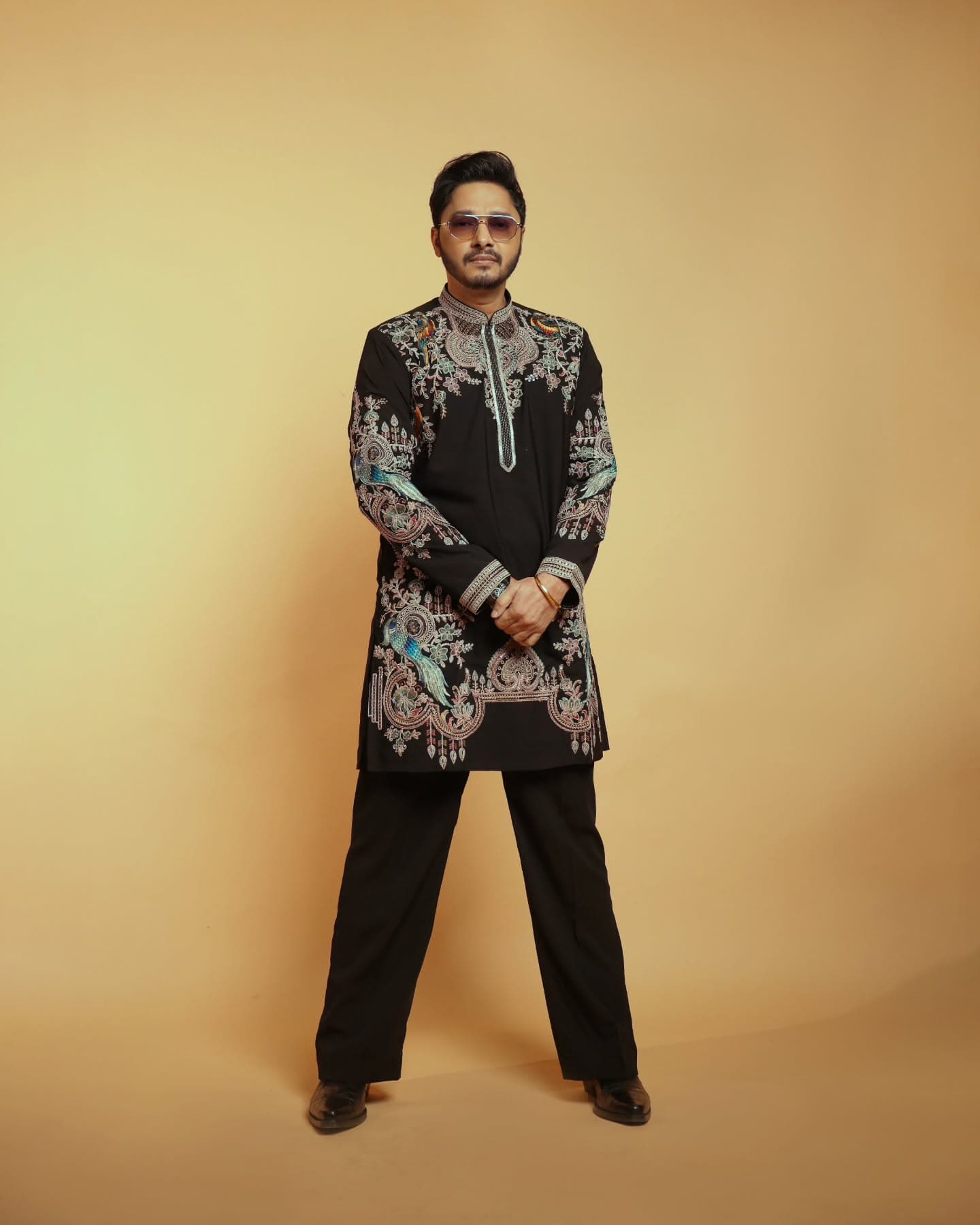 Shreyas Talpade Brings Stage-Ready Style to the Sa Re Ga Ma Pa 2026 Press Con