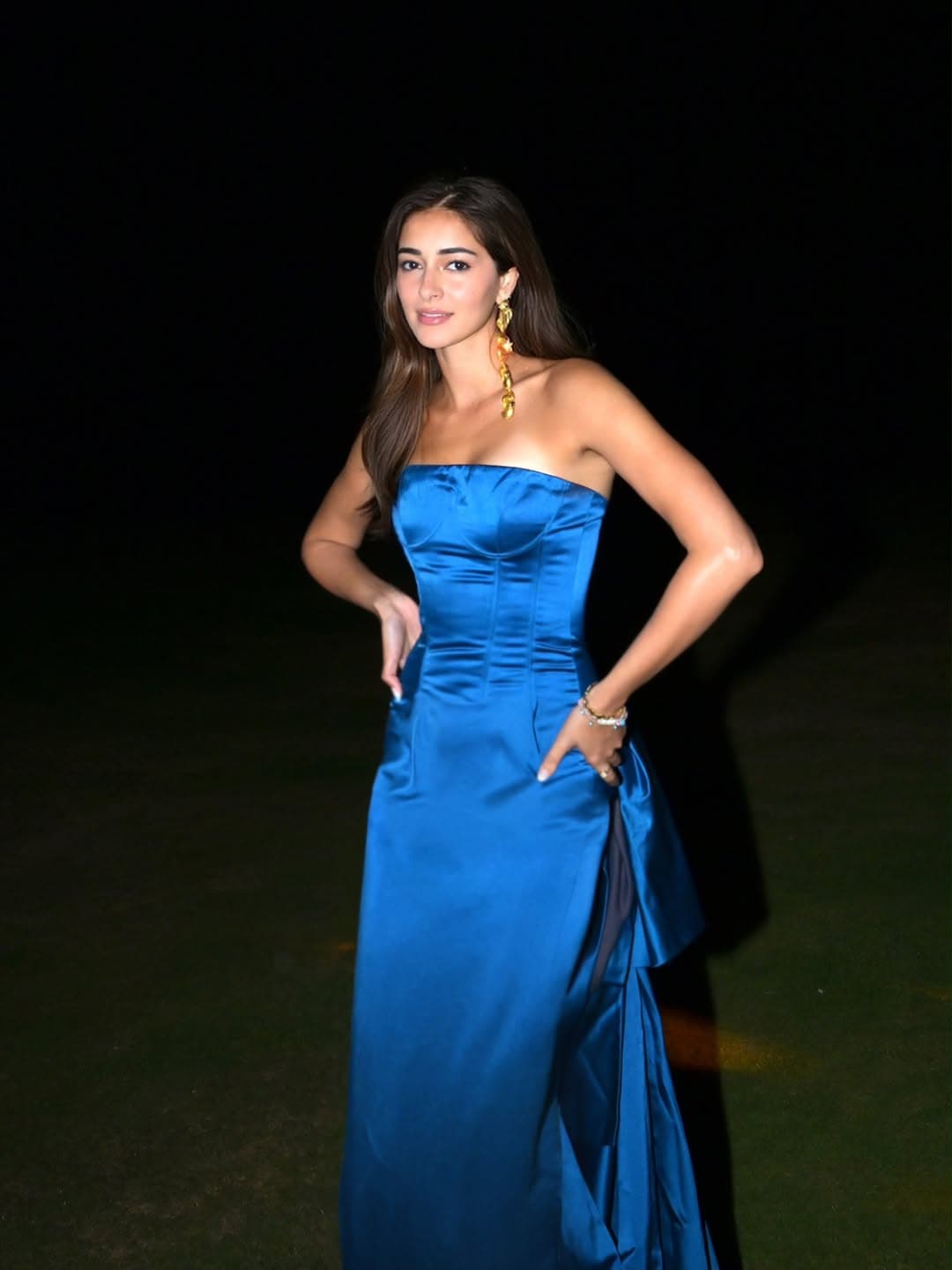 Ananya Panday’s Blue Spell: Gauri and Nainika, Louboutin, and a Palette That Pops on Camera