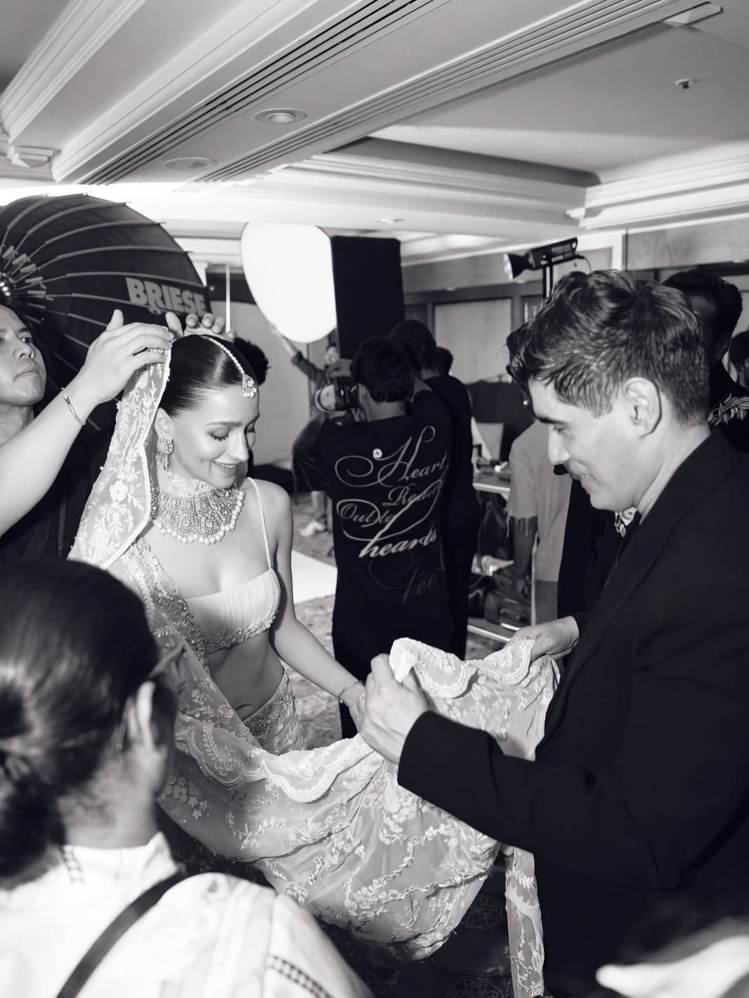Backstage at Mijwan, Where Chikankari Meets Manish Malhotra’s Runway Clock