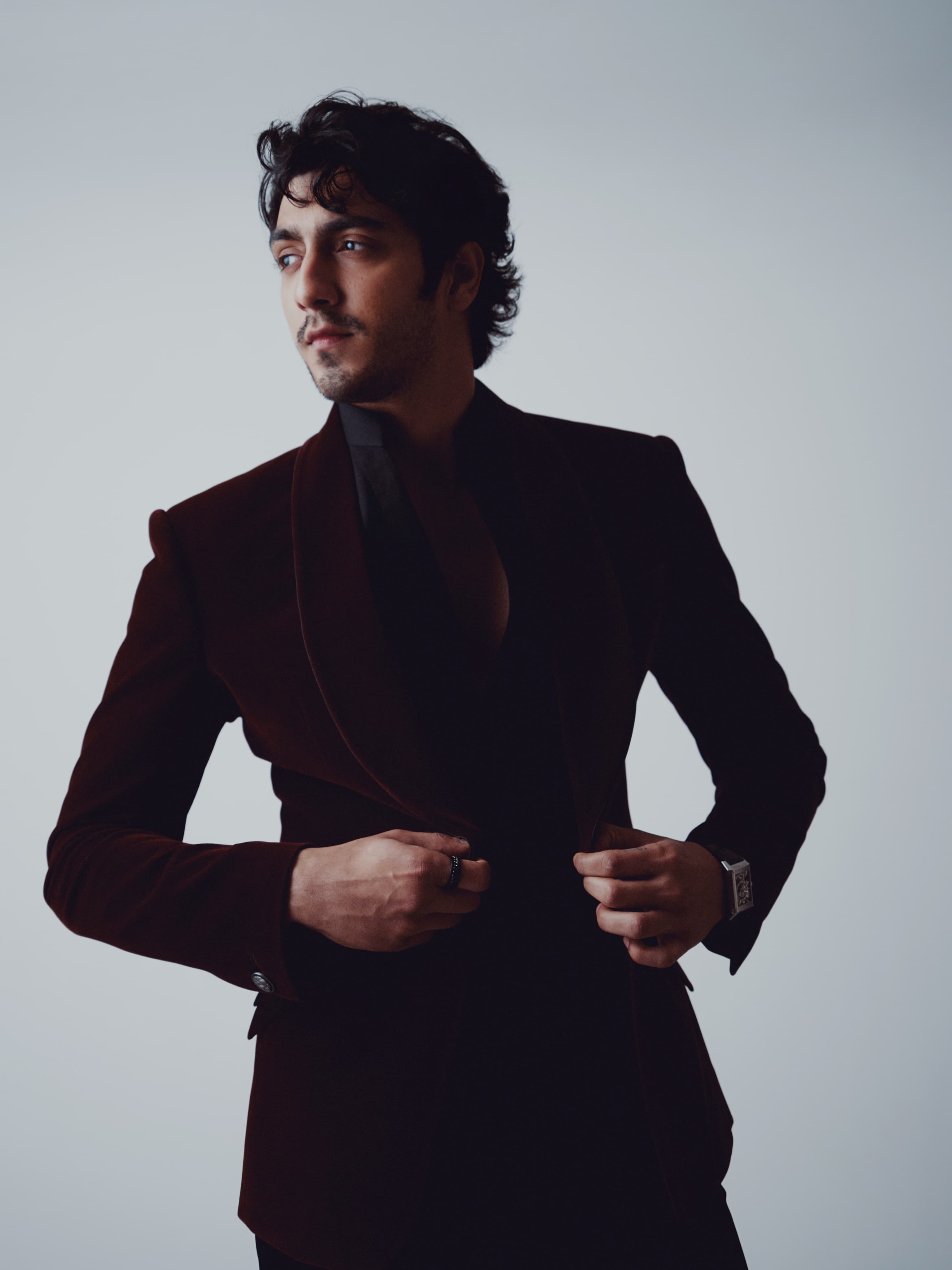 Ahaan Panday’s Oxblood Suit Era