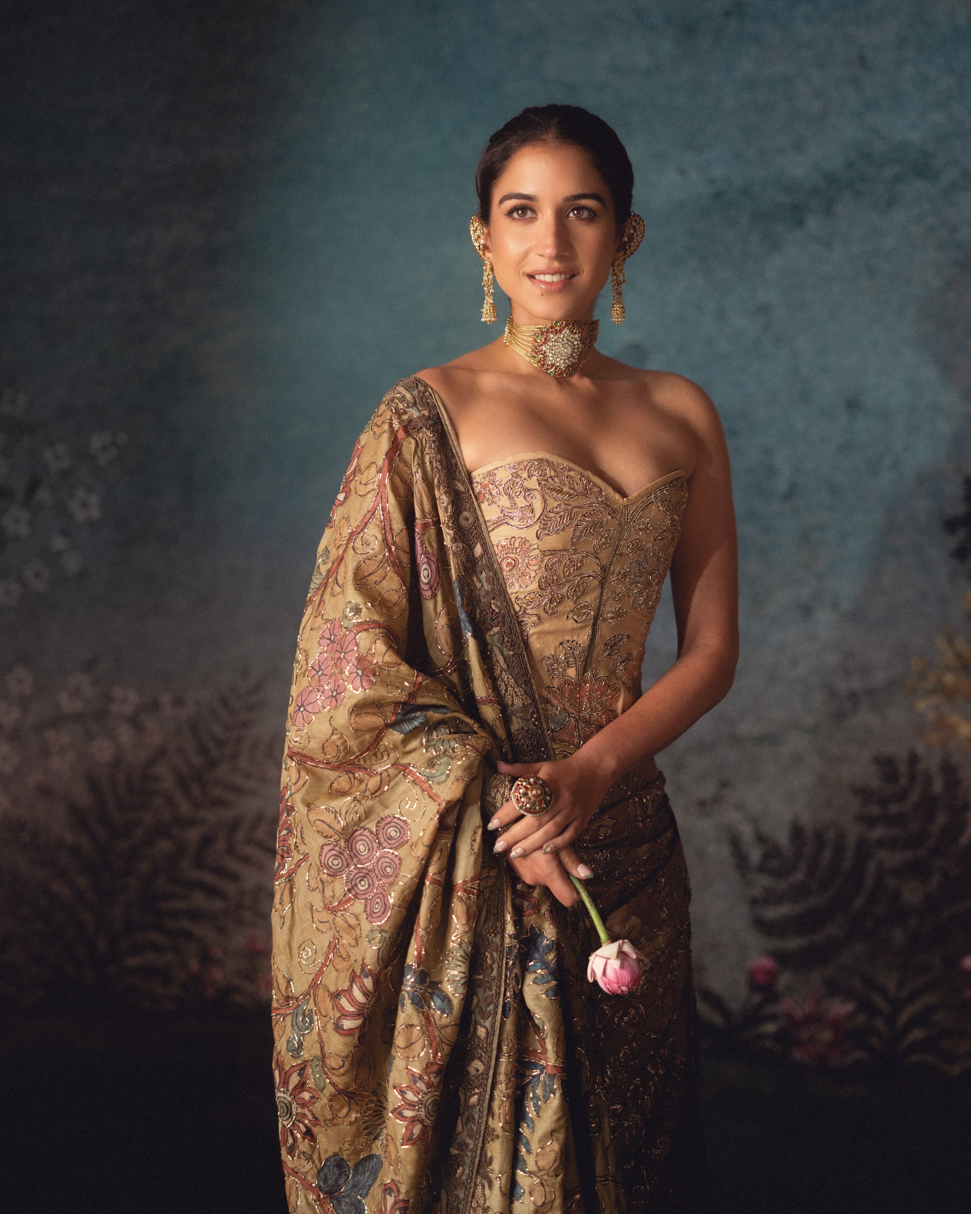 Kalamkari, Cut Like Couture: Radhika M. Ambani in Mayyur Girotra x Swadesh
